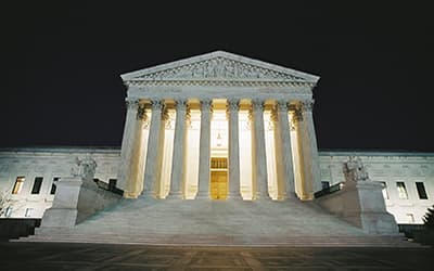 supreme court at night